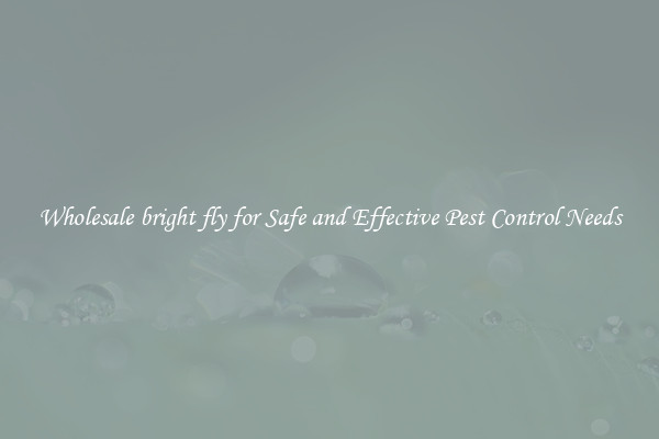Wholesale bright fly for Safe and Effective Pest Control Needs