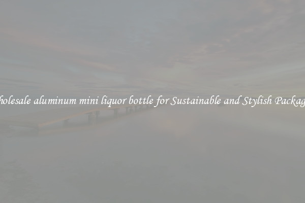 Wholesale aluminum mini liquor bottle for Sustainable and Stylish Packaging