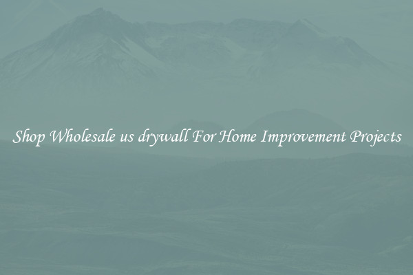 Shop Wholesale us drywall For Home Improvement Projects