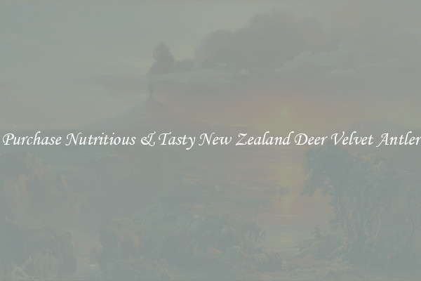 Purchase Nutritious & Tasty New Zealand Deer Velvet Antler