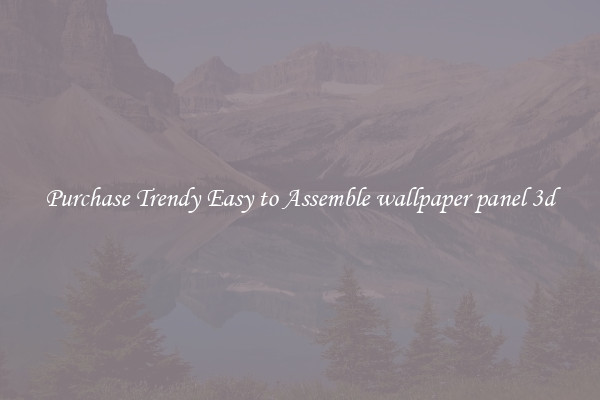 Purchase Trendy Easy to Assemble wallpaper panel 3d