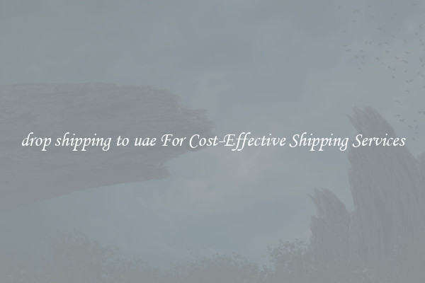 drop shipping to uae For Cost-Effective Shipping Services