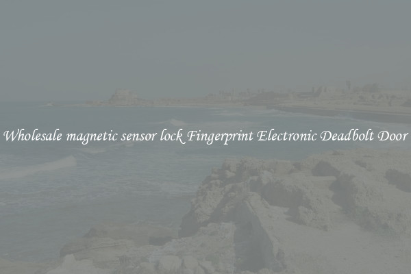 Wholesale magnetic sensor lock Fingerprint Electronic Deadbolt Door 
