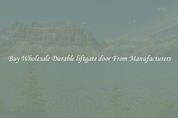 Buy Wholesale Durable liftgate door From Manufacturers